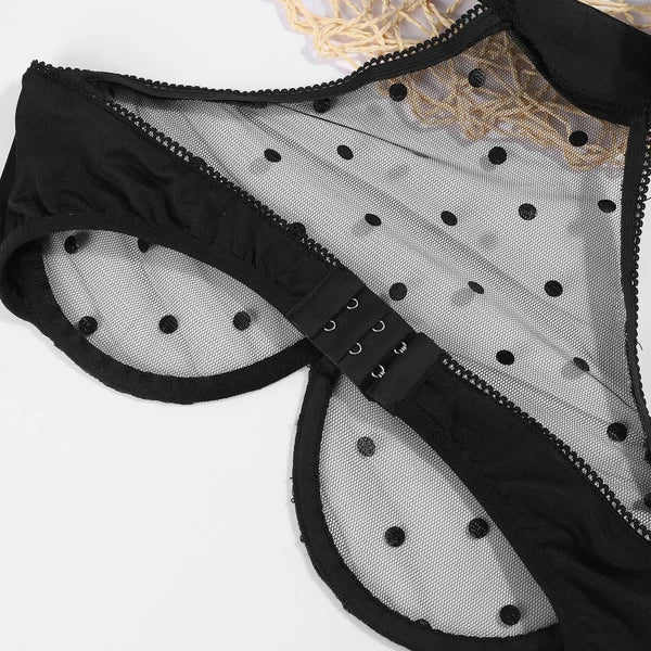 Womens Sexy Lingerie Love Lace Bra Thong Underwear Set Nightwear Sleepwear