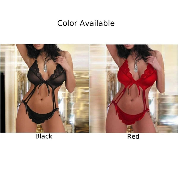 Womens Sexy Lingerie Lace Top Bra Ladies Thong Underwear Set Nightwear Sleepwear